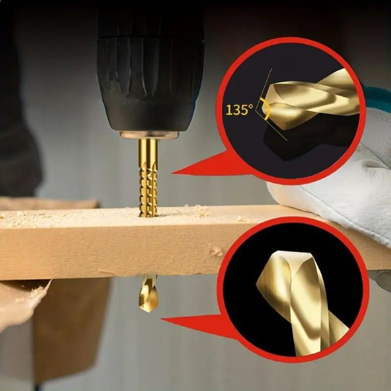 š„š„Last Day Buy 1 get 1š„Ultra-Practical Titanium-Coated Drill Bit Setš§
