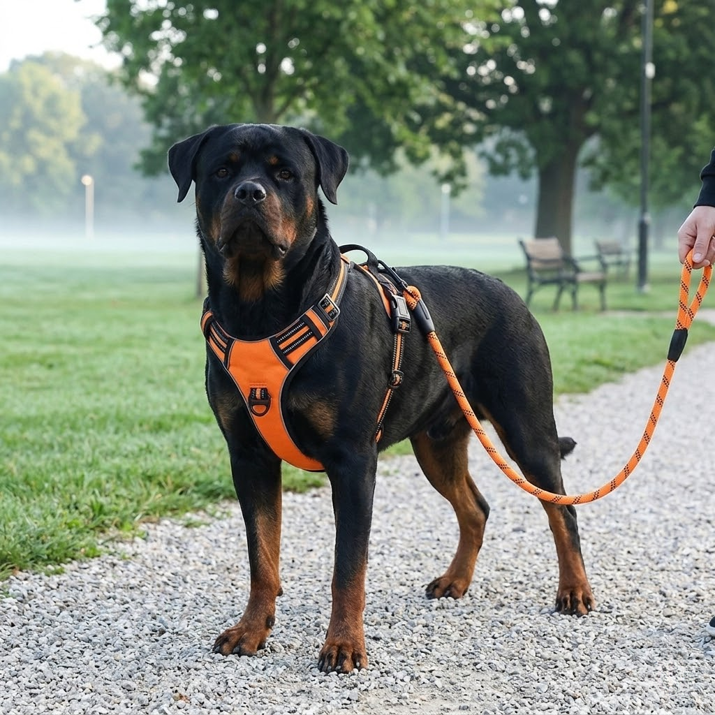 Heavy-Duty No-Pull Dog Harness with Padded Leash