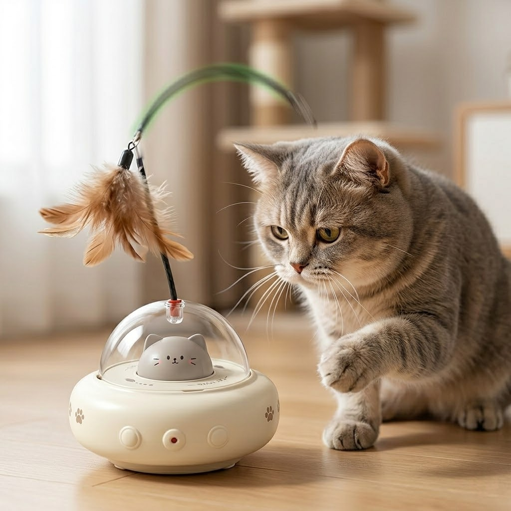 Intelligent Interactive Space Cat Toy