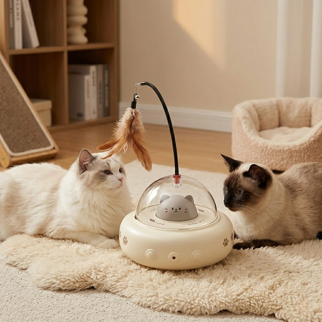 Intelligent Interactive Space Cat Toy