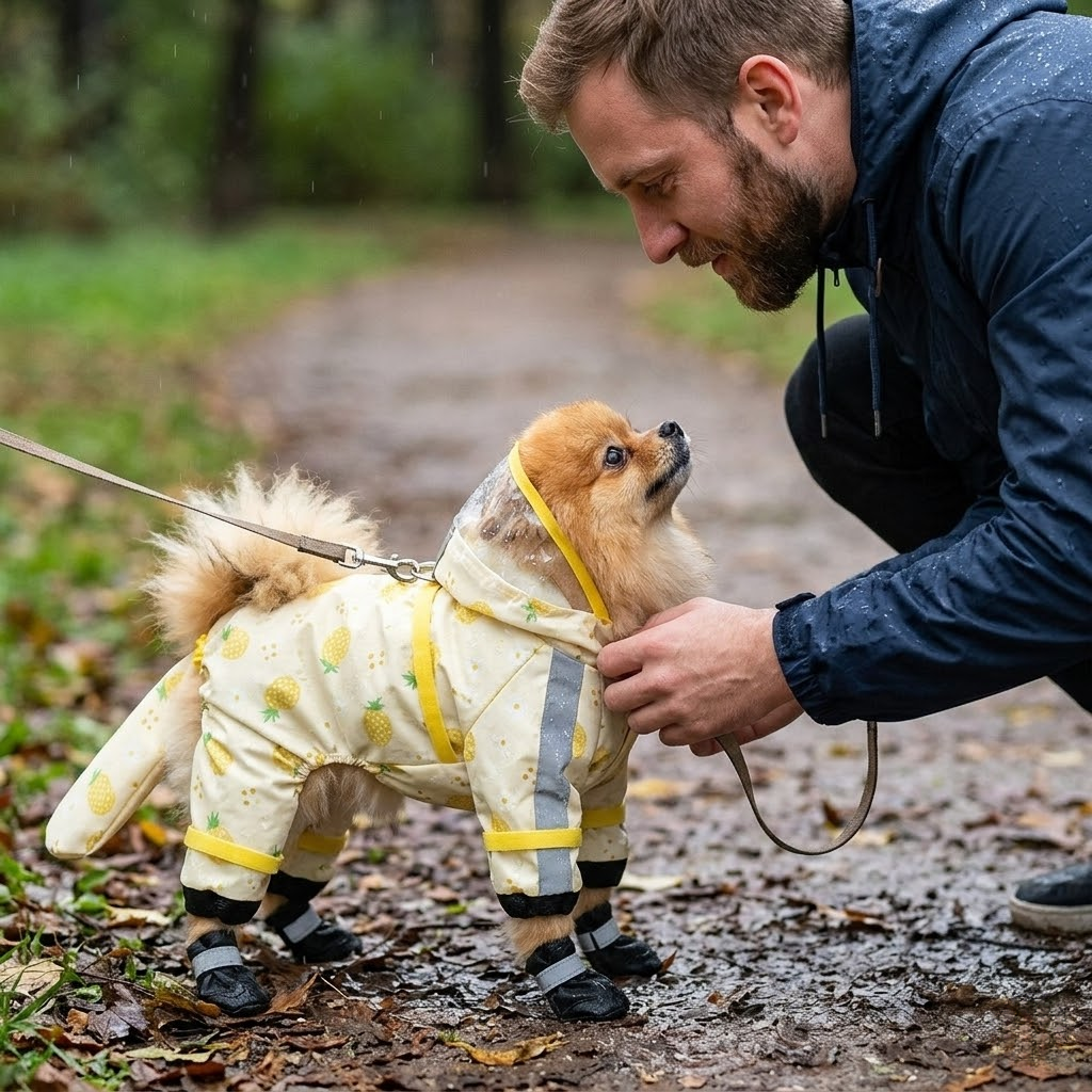 Waterproof Full-Body Pet Raincoat